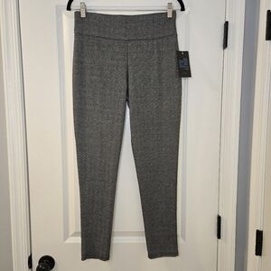 Ashley Blue Petite Black and White Stretch Pants Size Petite Medium